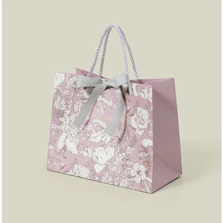 พร้อมส่ง ถุงของขวัญ ถุงพรีเมี่ยม Best Wishes ถุงกระดาษ ขายเป็นใบ หูหิ้วเชือก งานพิมพ์เรียบลาย3มิติ