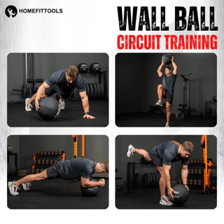 HFT Wall ball 4-15kg Competition เกรดแข่งขัน วอลบอล ลูกบอลถ่วงน้ำหนัก ฝึกกล้ามเนื้อ สำหรับฝึก Hyrox - Homefittools