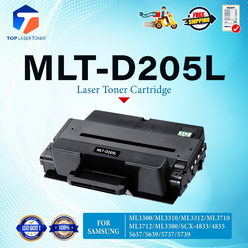 หมึกเทียบเท่า MLT-D205L MLT D205L/D205L/D205/205L FOR Samsung ML-3300 ML-3310 ML-3312 ML-3710 ML-371