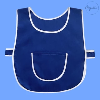 เอี๊ยมสีพื้นผ้ากันเปื้อนเด็กอนุบาล มีให้เลือกหลายสี A0006