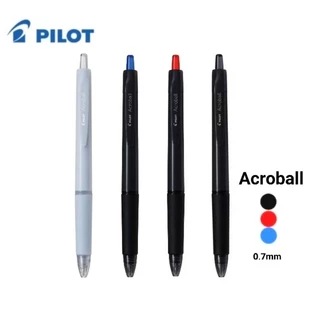 Pilot ปากกาลูกลื่น Acroball Clear #BAB ขนาด 0.5 มม. และ 0.7 มม. หมึกน้ำเงิน, แดง, ดำ (ราคาต่อ 1 ด้าม) เปลี่ยนไส้ได้