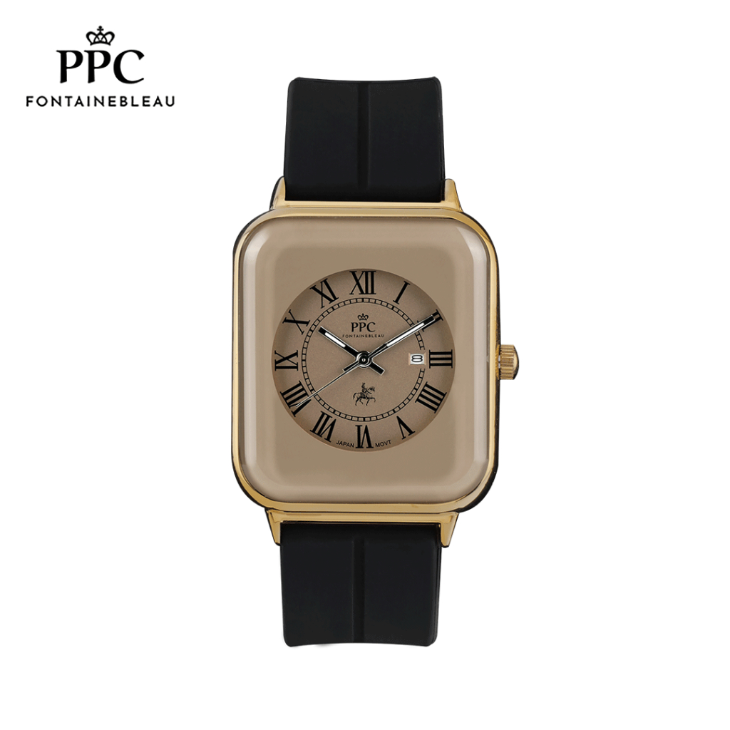 PPC FONTAINEBLEAU นาฬิกาผู้หญิงแฟชั่น สายซิลิโคน สไตล์มินิมอล เรียบหรู ประกันสินค้า 1 ปี PPC-DH01