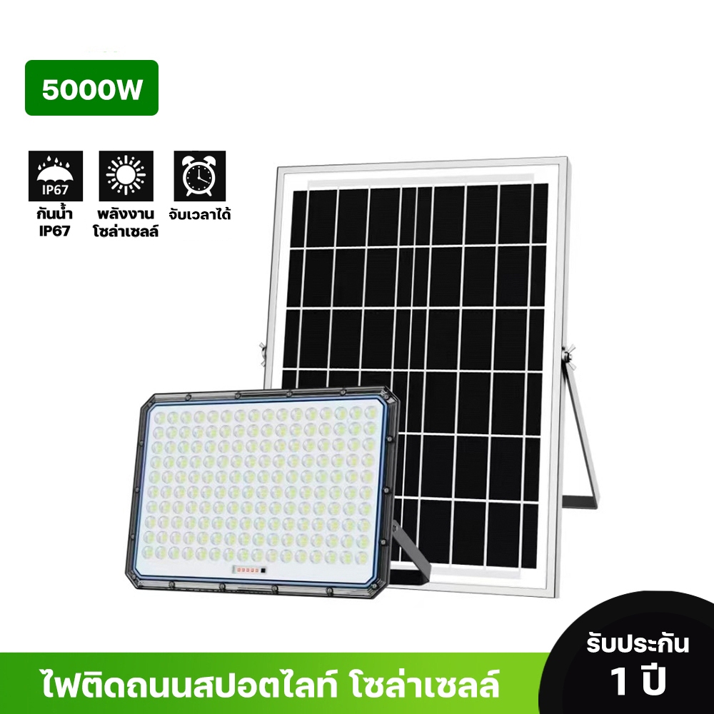 Solar 5000W Zhuang Yuan Solar FloodLight ไฟโซลาร์เซล 5000วัตต์รุ่น JT-ZY-5000W กันน้ำIP66