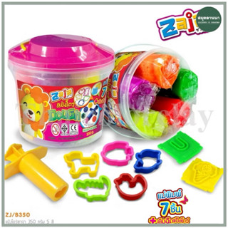 แป้งโดว์ ZAJA ปลอดสารพิษ/ปลอดภัยต่อเด็ก 350g. สีนีออน 5สี พร…