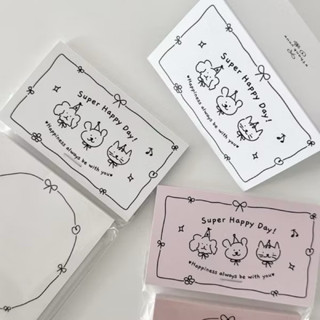 🎀🧁พร้อมส่ง!หัวการ์ดกระดาษ แพค20ชิ้น ลายการ์ตูนน้องหมา สีขาว …