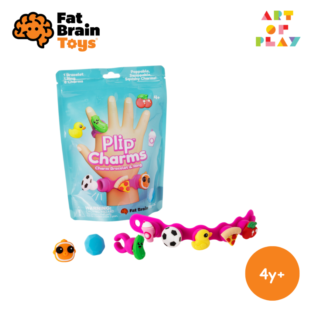 Plip Charms - ของเล่นเซ็ตกำไลข้อมือและแหวนที่มาพร้อมกับ Charms  8 ชิ้น - สำหรับอายุ 4 ขวบขึ้นไป