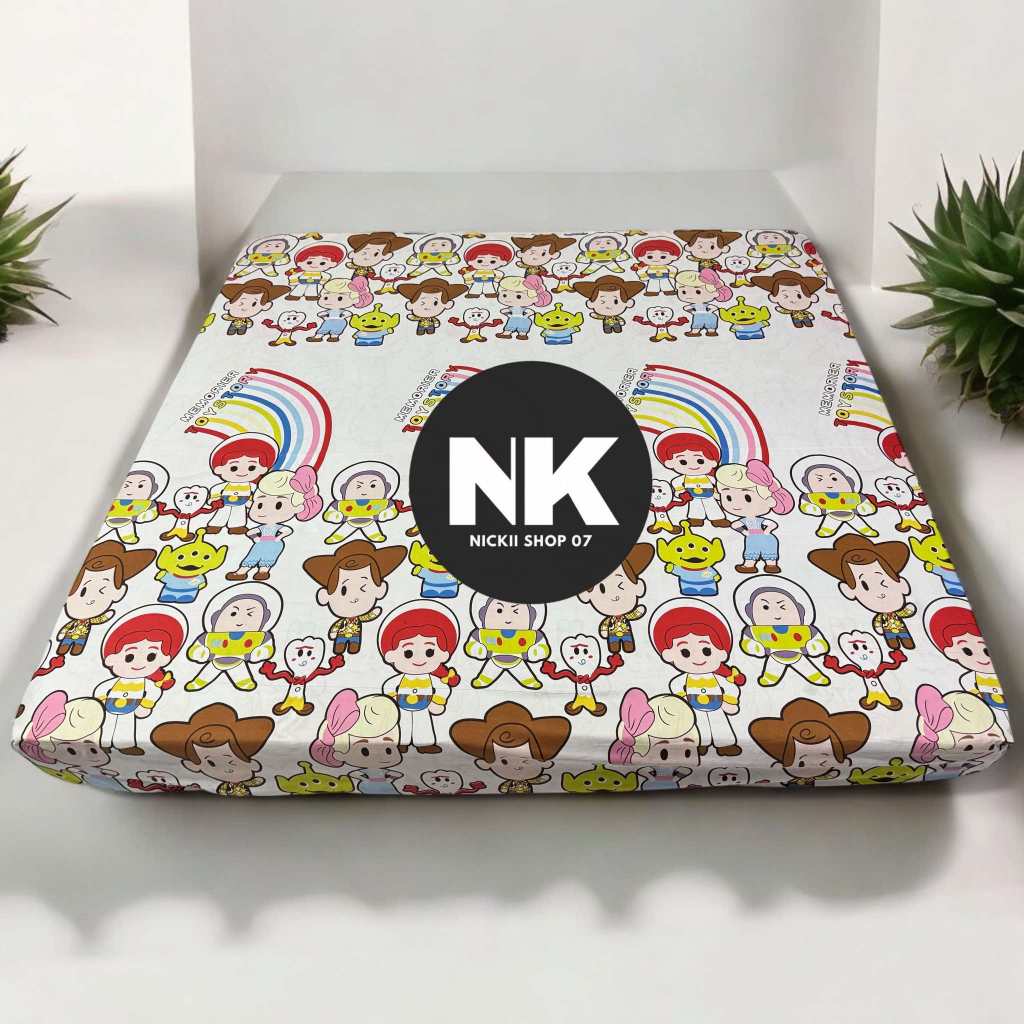 ผ้าปู 11 ฟุต รัดมุมทั้ง 4 มุม การ์ตูนและสีพื้น มินิมอล ตัดเย็บ 2 วัน