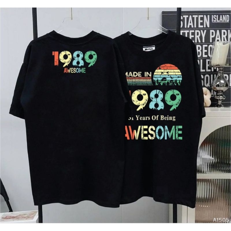 เสื้อยืด ผ้าCotton100% สกรีน แบบดิจิตอล เนื้อผ้าหนานุ่ม A1505-แขนสั้น