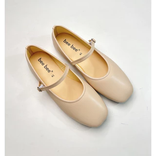 รองเท้าแมรี่เจน(PU-234)น้ำหนักเบาใส่สบายใส่แล้วเท้าเรียวสวยสายปรับระดับได้