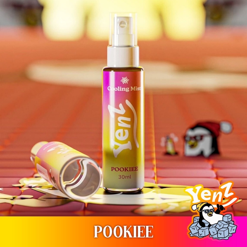 YenZ สเปรย์เย็น กลิ่น POOKIEE ขนาด 30 มล. คูลลิ่งสเปรย์ (Cooling Spray - Fragrant Mist)