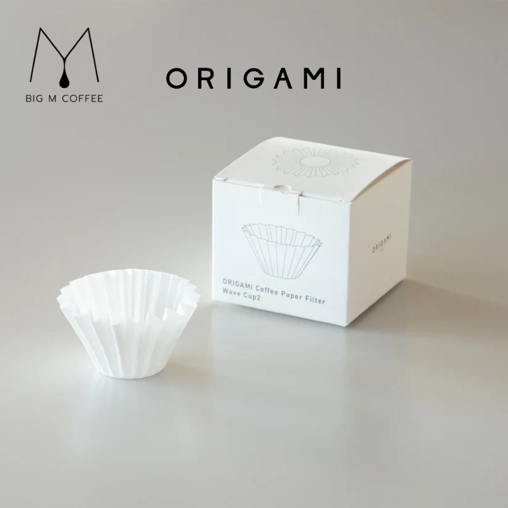 ORIGAMI Coffee Paper Filter Wave กระดาษกรองกาแฟ ทรงเวฟ | Big m coffee |