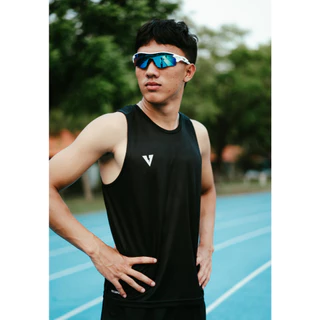 VOLT ACCE 001 ACADEMY เสื้อกล้ามวิ่ง เสื้อออกกำลังกาย สีดำ ผ้าเบา แห้งไว