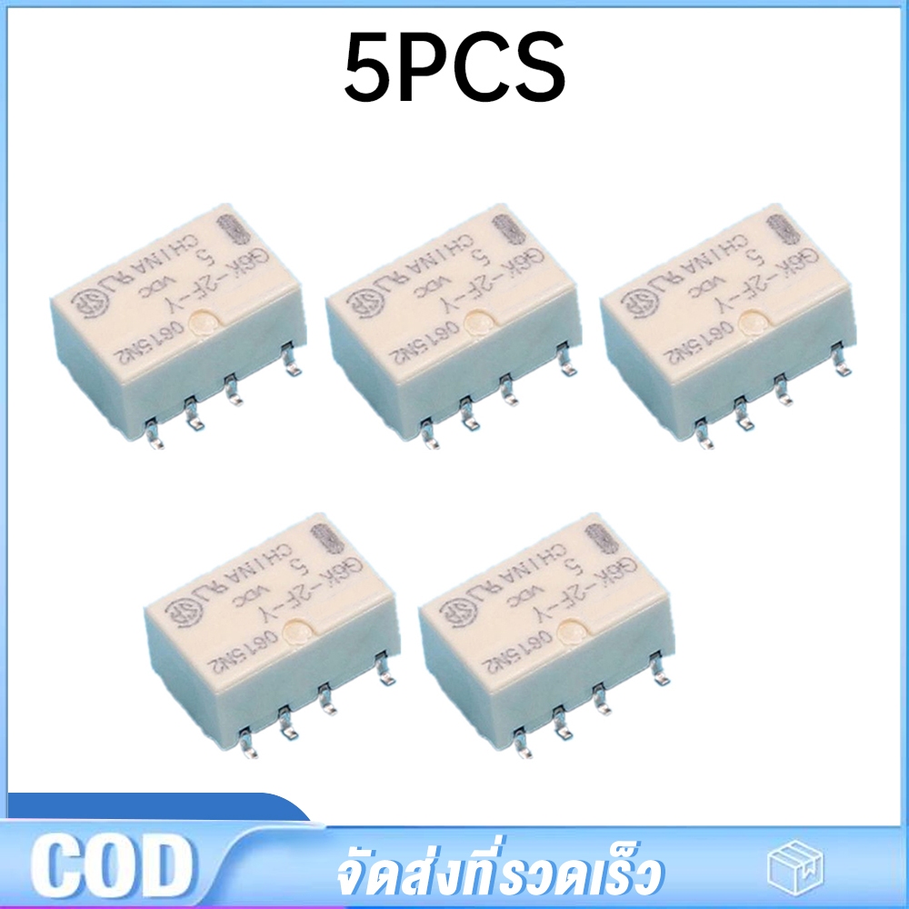 5PCS 5 ชิ้น dc 5v smd g6k-2f-y รีเลย์สัญญาณ 8pin สําหรับรีเลย์ omron TH