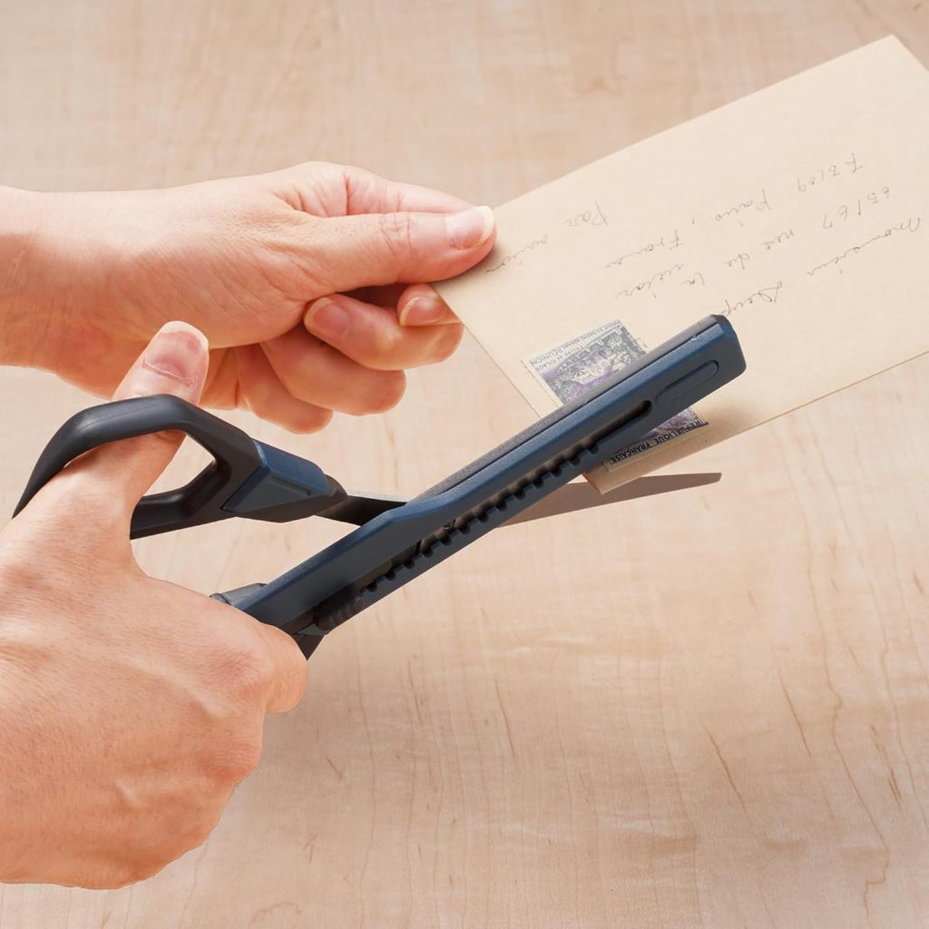 กรรไกร 2-in-1 พร้อมคัตเตอร์ Remark – สำหรับตัดกระดาษลังและงานคราฟต์ เครื่องเขียนจากญี่ปุ่น - รูปที่ 3