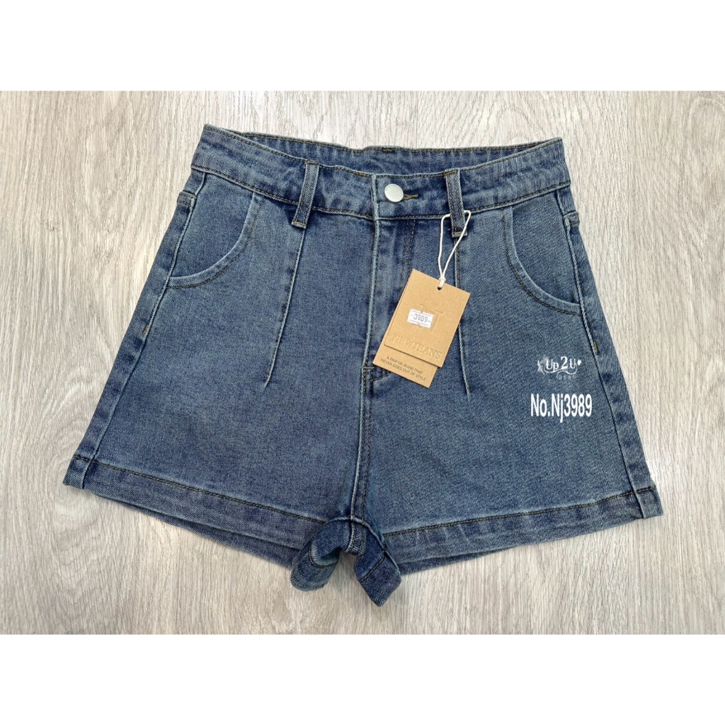 NJ3989# กางเกงยีนส์ขาสั้น