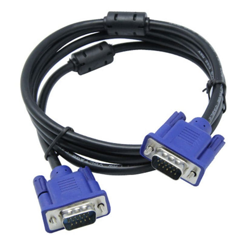 สาย VGA หัวน้ำเงิน VGA CABLE M/M มียาว1.8เมตร ใช้กับจอคอมพิวเตอร์