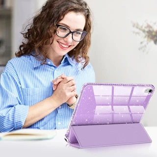 เคสาสำหรับipadสีกันกระแทกแวววาวfor Air M2/M3 11นิ้วAir4/5 10.9/ A16gen11 2025 gen10พร้อมช่องใส่ปากกา