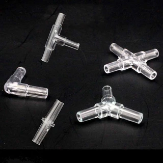 ข้อต่อ 4mm ข้อต่อพลาสติก ต่อตรง สามทาง วาล์ว กันย้อน ต่อสายออกซิเจน สําหรับตู้ปลา ปั๊มลม ปั๊มออกซิเจน