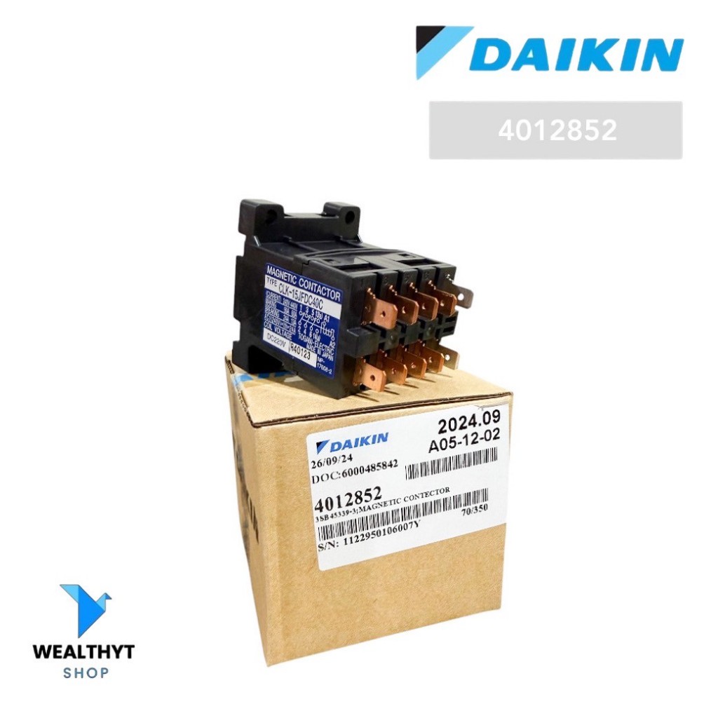 4012852 / 0822635L คอนแทคเตอร์ DAIKIN แมกเนติก คอนแทคเตอร์แอร์ไดกิ้น (Magnetic) 10 ขา ไฟ DC 220V CLK