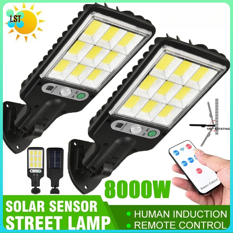 ไฟถนน โคมไฟถนน Solar LED 8000W ไฟตกแต่ง ไฟเซ็นเซอร์ solar cell ไฟโซล่าเซลล์ พลังงานแสงอาทิตย์Solar S