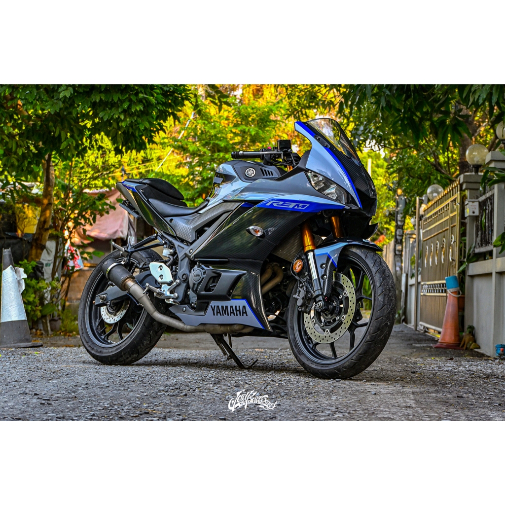 สติ๊กเกอร์แต่งลายรถ YAMAHA R3 V.2 2021 ลาย R3m V.1