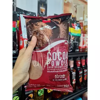 Arom Cocoa (ยกลัง)ผงโกโก้ ผงโกโก้เข้มข้น ชนิดสีน้ำตาลเข้ม โกโก้บัตเตอร์ 10-12% (ซอง 350 G.) (1ลัง/10ซอง)
