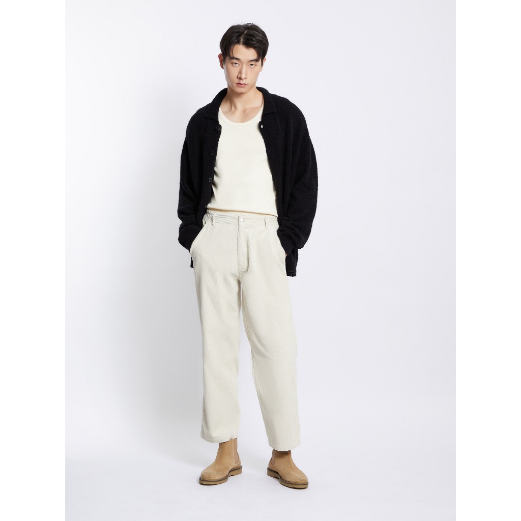 AIIZ (เอ ทู แซด) - AIIZ เสื้อคาร์ดิแกนผู้ชาย ผ้าถักขนนุ่ม AIIZ Men's Fluffy Knit Cardigan