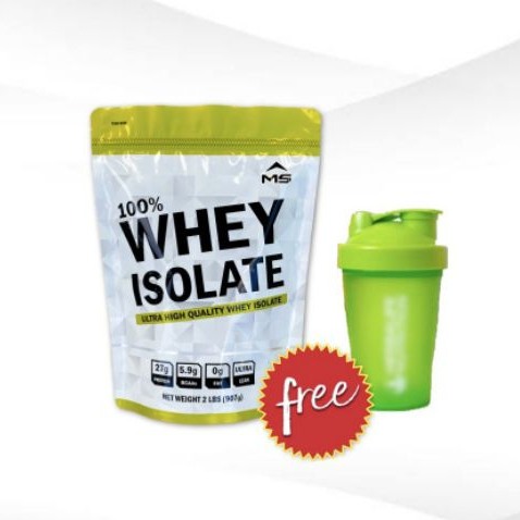 MS WHEY PROTEIN ISOLATE ฟรีแก้วเชก(คละสี) เวย์ โปรตีน ไอโซเลท จาก นม