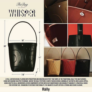 พร้อมจัดส่ง!👋กล่องแบรนด์🥳กระเป๋า Rally The Bag Picnic Rally The Bag Whisper Rally Movement Bucket กระเป๋าโท้ กระเป๋าหนัง