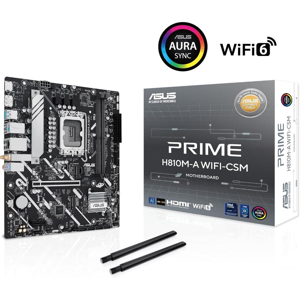 MAINBOARD (1851) ASUS PRIME H810M-A WIFI DDR5