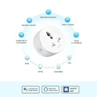 ปลั๊กไวไฟ Smart Socket สมาร์ทปลั๊กไฟ 10A/2300W ปลั๊กไฟ wifi การควบคุมระยะไกล สั่งงานด้วยเสียง