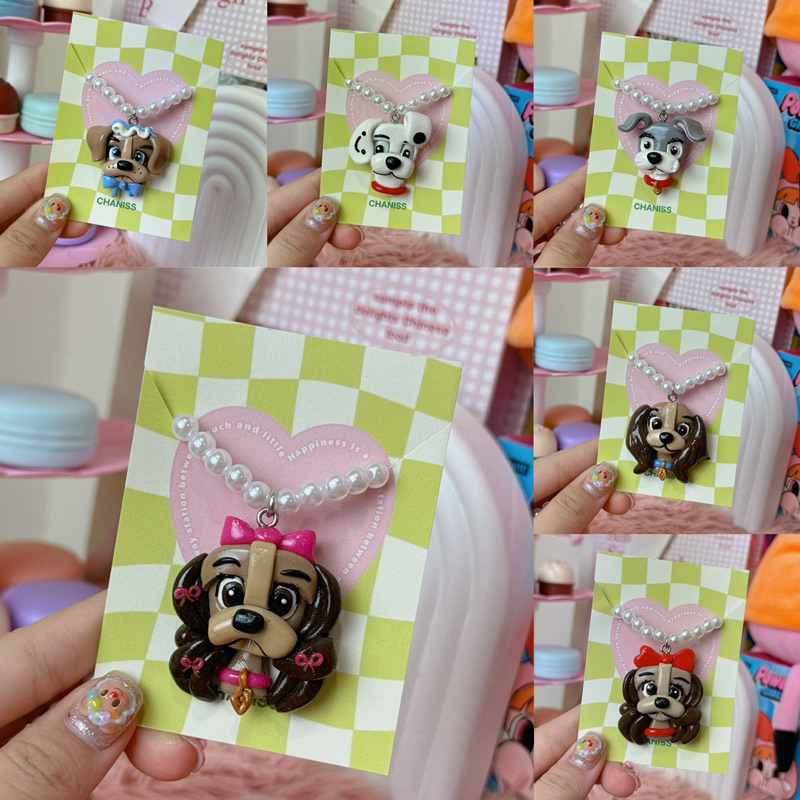 สร้อยลูกปัดน้องหมาดินปั้น