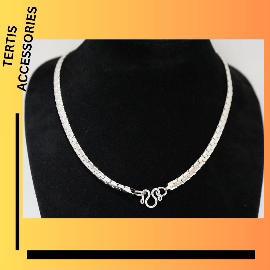 BCR  สร้อยสแตนเลส 100% แฟชั่น สร้อยคอ สร้อยพระ แขวนพระ  ไม่ลอก ไม่ดำ