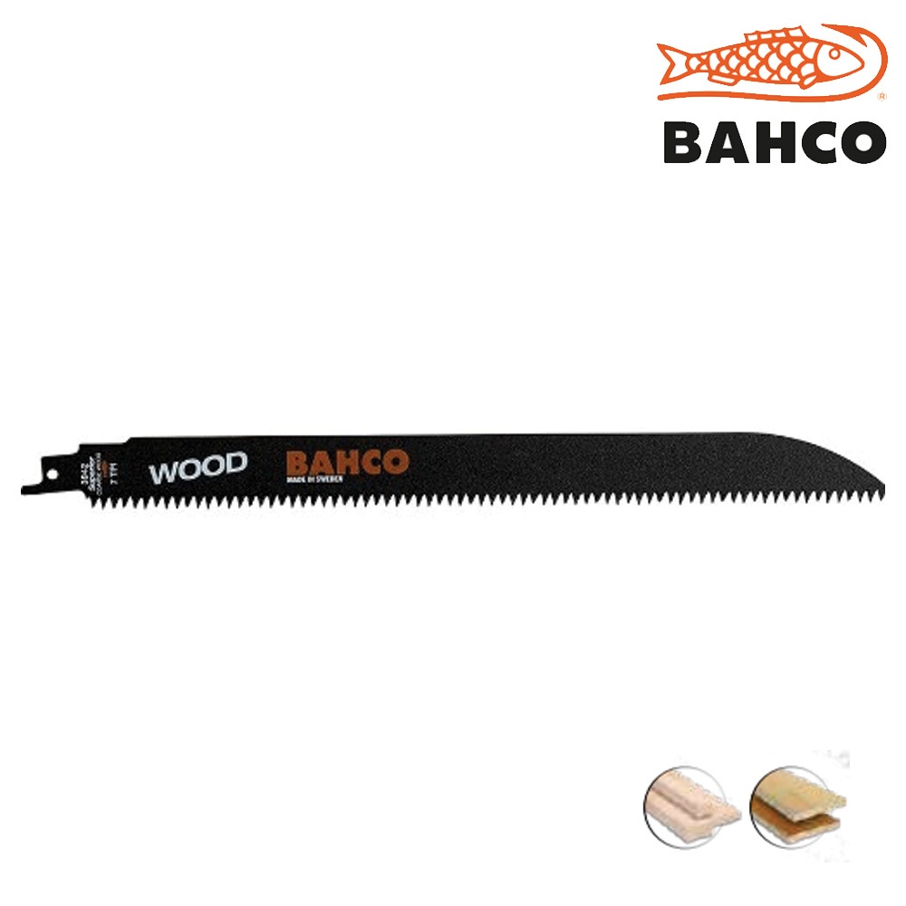 Bahco ใบเลื่อยชักตัดไม้ WOOD รุ่น 3942-W
