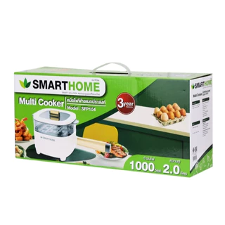 SMARTHOME Multi cooker หม้อไฟฟ้าอเนกประสงค์ หม้อชาบู หม้อสุกี้ มีซึ้งนึ่ง ความจุ 2 ลิตร รุ่น SFP104