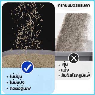 ทรายเต้าหู้ ออร์แกนิค100% ผลิตจากกากถั่วเหลืองธรรมชาติ 6 ลิตร 4 รสชาติ Cat litter