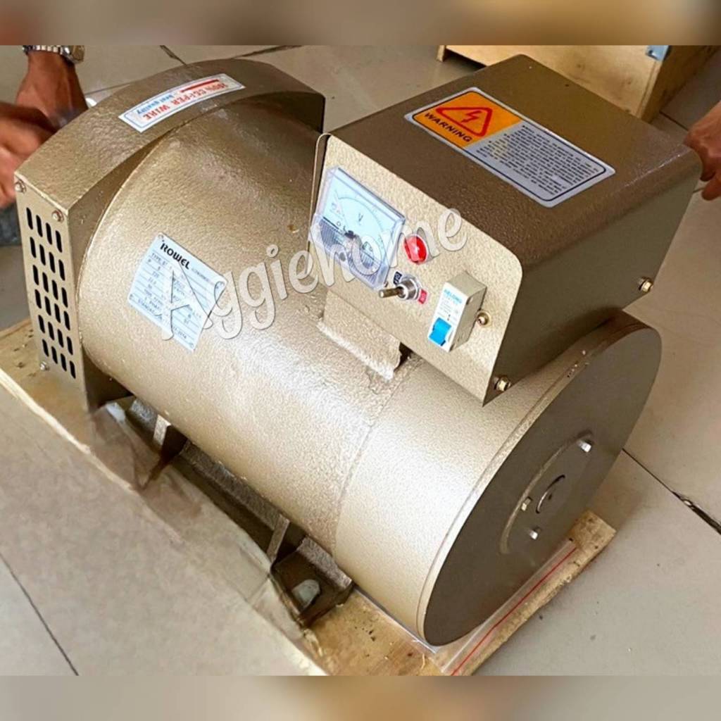 ROWEL ไดนาโมปั่นไฟ เพลาลอย รุ่น ST-5 (220V.) กำลัง 5 KW. สำหรับต่อเครื่องยนต์ หรือ มอเตอร์ไฟฟ้า ไดปั