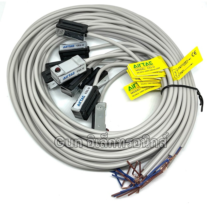 CS1-U  NO จับแม่เหล็ก 2สาย ใช้กับกระบอกสูบลม (Reed Switch) มีLED