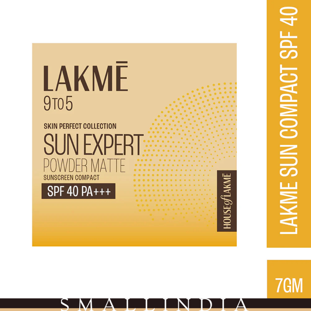 {**ส่งฟรี**} SMALL INDIA 🧏🏻‍♀️ Lakme Compact แป้งเนื้อแมตต์ 🧏🏻‍♀️ Lakme Sun Expert Ultra Matte SPF 40 PA+++