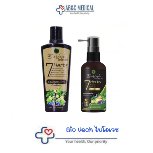 BioVech แชมพูไบโอเวช ผลิตภัณฑ์บำรุงเส้นผม เร่งผมยาว ป้องกันผมร่วง ผมเสีย สมุนไพร