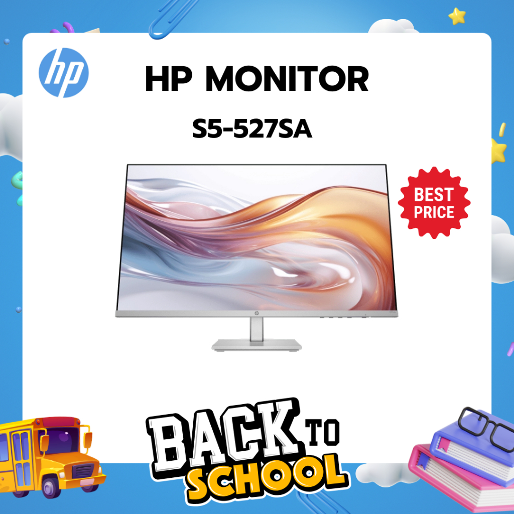 HP MONITOR 27'' S5 527SA WSPKRS (IPS, VGA, HDMI, SPK) 60Hz FullHD By NeoShop