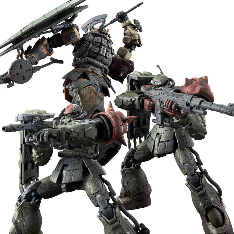 พร้อมส่งHG 1/144 Zaku Ⅱ F Type Chubs & Kale + ZakuⅡ (Unidentified Type) Solari Custom Parts Set (RFV