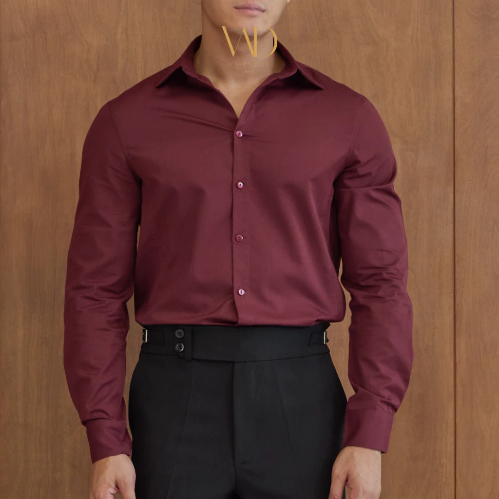 [Limited] เสื้อเชิ้ตทรง Slimfit ผ้ายับยาก เสริมบุคลิกให้ดูหล่อ - WDNSDAY Shirt