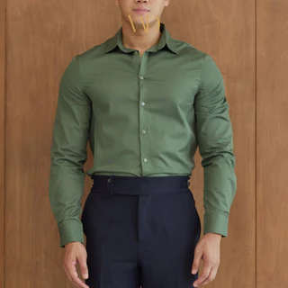 [Limited] เสื้อเชิ้ตทรง Slimfit ผ้ายับยาก เสริมบุคลิกให้ดูหล่อ - WDNSDAY Shirt