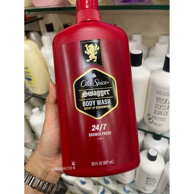 Old Spice Swagger Body Wash 24/7 Shower Fresh 887ml.