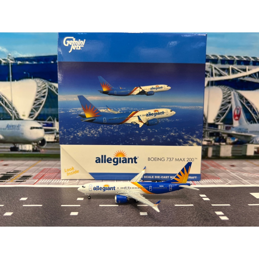 Gemini Jets [GJAAY2285] 1:400 Allegiant Air B737 MAX 200 (B737-8-200) N810MG