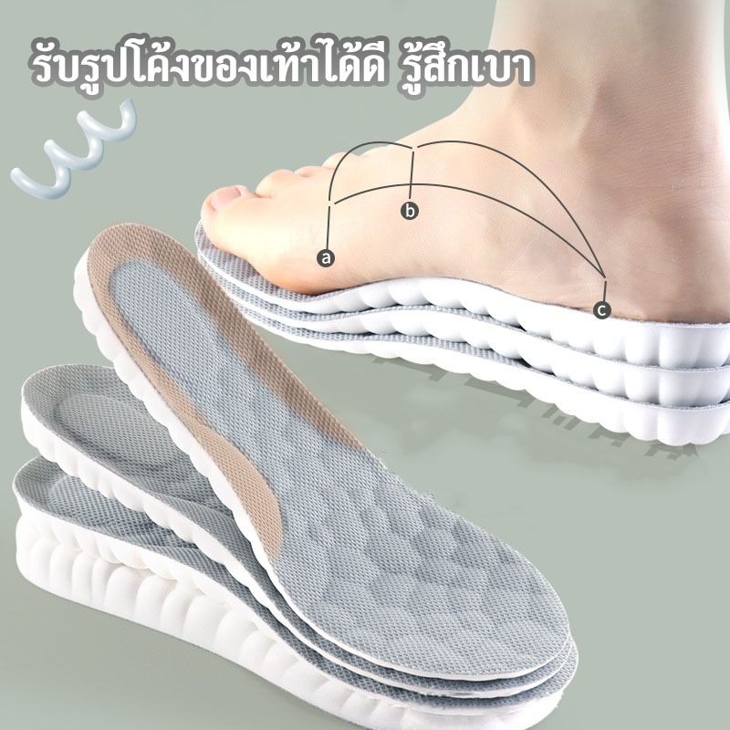 🔥แผ่นรองเท้าสปอร์ต นุ่มเด้ง ใส่สบาย รองรับแรงกระแทก💥 ยืดหยุ่นสูง ใส่ออกกำลังกายได้ทุกวัน