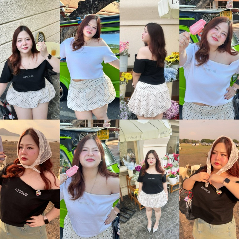 CNCHUBBY_SHOP Top Summer T-shirt Cotton 100%🩷