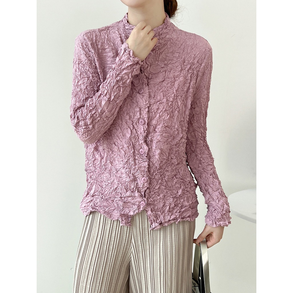 Pleatbynisa A605 เสื้ออัดพลีท เนื้อผ้าPolyester100%