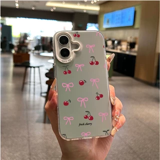 เชอร์รี่สดโบว์คอนท์ซอฟท์ เคสVIVO Y20 Y20s Y12s Y12A Y15s Y15A Y01 Y21 Y21T T1X Y33S Y33T Y17s Y28 Y16 Y02s Y56 Y91C Y1s
